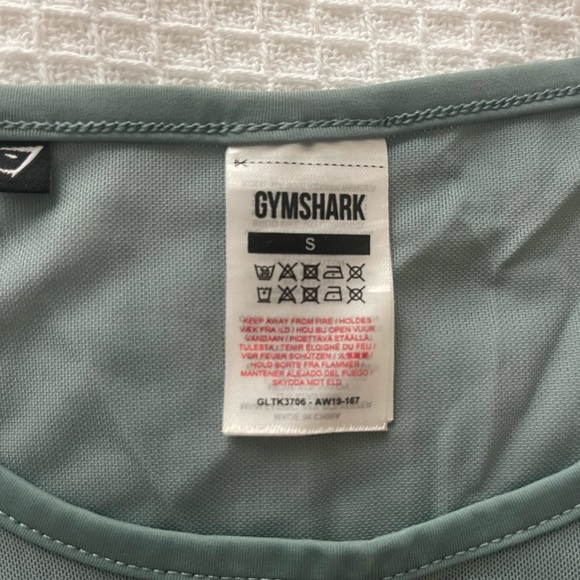 Gymshark Womens Teal Flowy Workout Tank top - Picture 4 of 4